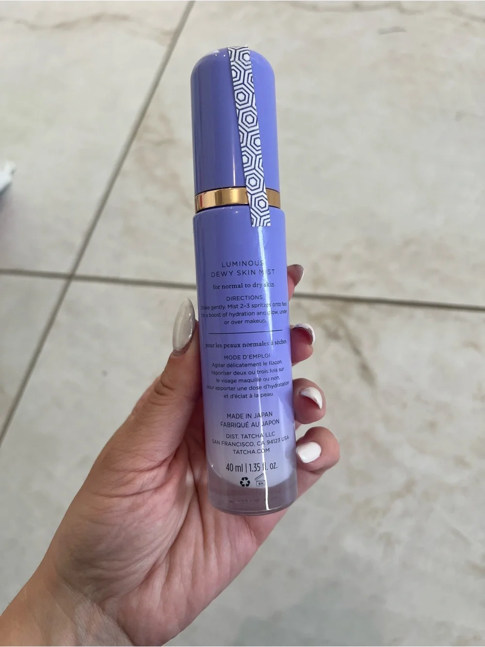NEW Tatcha Luminous Dewy Skin Mist 2-in-1 Hydrator & Finishing Spray